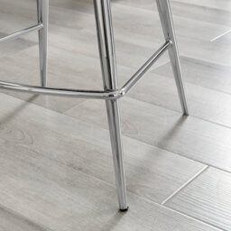 Furniturebox Uk 2X Counter Stools - Pesaro Green Velvet Upholstered Dining Chair Silver Metal Legs - Dining Kitchen Furniture - thumbnail 5