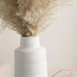 OHS Pampas Grass Faux Fluffy In Vase Artificial Natural Style Plant Decorative Home - thumbnail 4