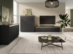 Arte Sleek Black Royal Sideboard Cabinet H71Cm W154Cm D39Cm - Contemporary Storage Solution - thumbnail 4
