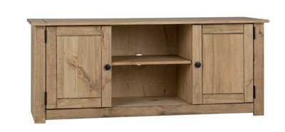 Seconique Panama Waxed Pine 2 Door 1 Shelf Tv Unit - image 1