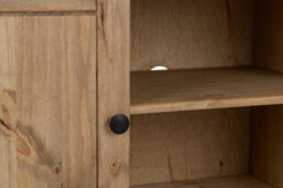 Seconique Panama Waxed Pine 2 Door 1 Shelf Tv Unit - thumbnail 6