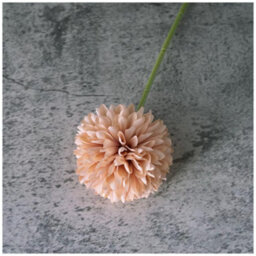 Woodside Home Living Artificial Chrysanthemum Ball Flowers - Coffee Set Of 6 - thumbnail 2