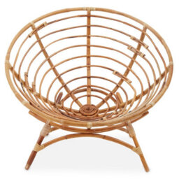 Orsina Round Woven Rattan Chair In A Cone Shape, Cane Outdoor Chair, Rattan Patio Chair, Round Rattan Arm Chair - thumbnail 3