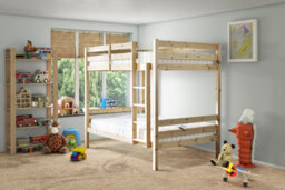 Strictly Beds And Bunks Everest Double Solid Pine Bunk Bed, Heavy Duty, 4Ft 6 Double