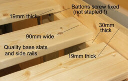Strictly Beds And Bunks Everest Double Solid Pine Bunk Bed, Heavy Duty, 4Ft 6 Double - thumbnail 3