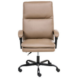 Beliani Executive Chair Serene Faux Leather Brown - thumbnail 7