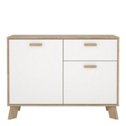 Furniture To Go Ikast Sideboard 2 Doors + 1 Drawer In Jackson Hickory And White - thumbnail 2