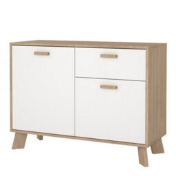 Furniture To Go Ikast Sideboard 2 Doors + 1 Drawer In Jackson Hickory And White - thumbnail 3