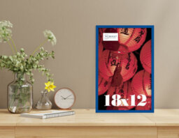 18X12 Blue Picture Frame (45.7 X 30.5Cm) Poster, Photo, Artwork, Gallery Wall Or Print - thumbnail 2
