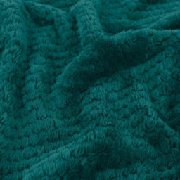 Ohs Luxury Large Waffle Honeycomb Mink Warm Throw, Teal - 200 X 240Cm - thumbnail 5