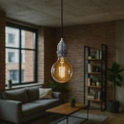 Light Fitting Sn Brass E27 Lamp Holders Metal Vintage Edison Bulb Holder Screw In Lamp Base 105mm Socket Pendant Light Fitting - thumbnail 8