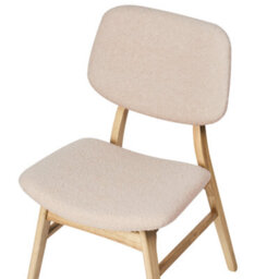 Beliani Set Of 2 Dining Chairs Elaine Boucle Light Brown/ Beige - thumbnail 8