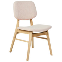 Beliani Set Of 2 Dining Chairs Elaine Boucle Light Brown/ Beige - thumbnail 5