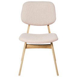 Beliani Set Of 2 Dining Chairs Elaine Boucle Light Brown/ Beige - thumbnail 6