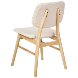 Beliani Set Of 2 Dining Chairs Elaine Boucle Light Brown/ Beige - thumbnail 7