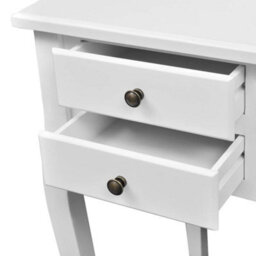Berkfield Wooden French Desk With Curved Legs And 5 Drawers - thumbnail 3