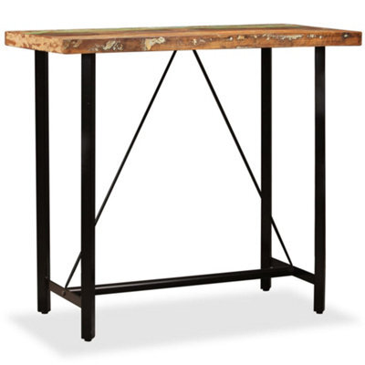 Vidaxl Bar Table Solid Reclaimed Wood 120X60X107 Cm - image 1
