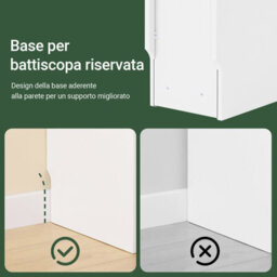 Sobuy Fbt111-W Slim Bedside Table Bedside Cabinet Narrow Side Table Nightstand With Drawer And Shelf,white,w20Xd35Xh60 - thumbnail 6