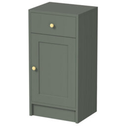 Affine Freestanding Bathroom Storage Unit Cabinet Green Brushed Brass Handles 400mm - thumbnail 5