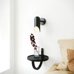 Nordlux Rochelle Metal Wall Light  Black,plug In Or Mains - thumbnail 1