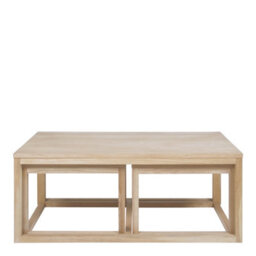 Furniture To Go Cornus Coffee Table In Oak Set Of 3 - thumbnail 1