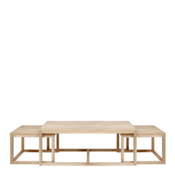 Furniture To Go Cornus Coffee Table In Oak Set Of 3 - thumbnail 2