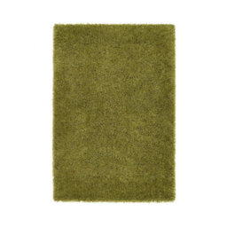 Olive Plain Rug, Anti-Shed Shaggy Rug With 50mm Thickness, Modern Luxurious Rug For Bedroom, & Diningroom-133Cm (Circle) - thumbnail 1
