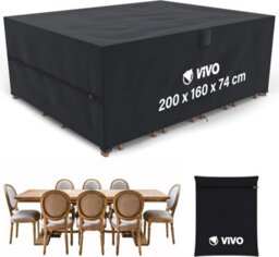 Vivo Garden Furniture Set Covers 200X160X74Cm Rattan Tear Resistant Oxford Fabric 420D - thumbnail 1