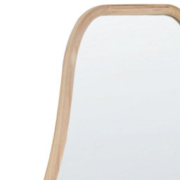 Beliani Wall Mirror Biollet 80 Cm 180 Cm Paulownia Wood Natural - thumbnail 5