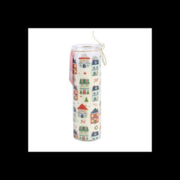 Christmas Street Gingerbread Cookie Tube Candle Festive Glass Candle - thumbnail 3