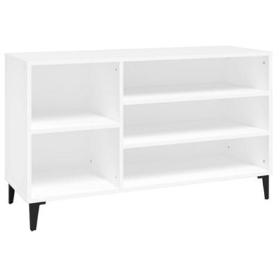 Berkfield Elegant Shoe Cabinet White 102X36X60 Cm Engineered Wood - image 1