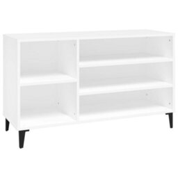 Berkfield Elegant Shoe Cabinet White 102X36X60 Cm Engineered Wood - thumbnail 1