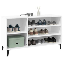 Berkfield Elegant Shoe Cabinet White 102X36X60 Cm Engineered Wood - thumbnail 4