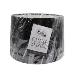 Glitter Lamp Shade 29Cm X 20Cm Silver Colour - thumbnail 3