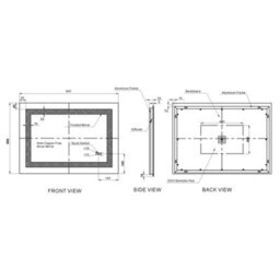 Kai Bathrooms Marisol Steam-Free Colour Changing White & Blue Led Mirror - 600mm X 800mm Horizontal/vertical Wall Mounted. - thumbnail 2