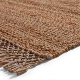 Beige Plain Handmade Kilim Modern Rug For Bedroom & Living Room-120Cm X 170Cm - thumbnail 6
