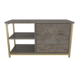 Decorotika Muskegon Tv Stand Tv Unit For Tv's Up To 63 Inch Gold Wenge - thumbnail 5