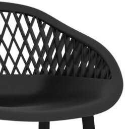 Vidaxl Bar Chairs 2 Pcs Black Bar Chairs - thumbnail 6