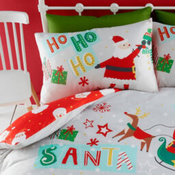 Bedlam Santa Please Stop Here Glow In The Dark Duvet Cover Set - thumbnail 2
