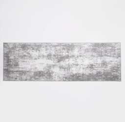 OHS Abstract Rug Washable Carpet Living Room Bedroom Mat, Charcoal - 66 X 200Cm - thumbnail 5