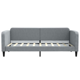 Berkfield Daybed With Trundle And Drawers Light Grey 90X190 Cm Fabric - thumbnail 7