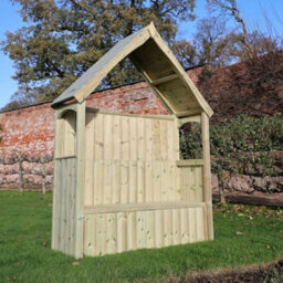 Churnet Valley Garden Furniture Ltd Willow 3 Seat Storage Arbour - L60 X W179 X H235 Cm - Partially Assembled - thumbnail 3
