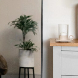 Jōbū Jobu Home - Emi, Large Full Length Black Metal Runway Oval Mirror - 180Cm X 80Cm - thumbnail 4
