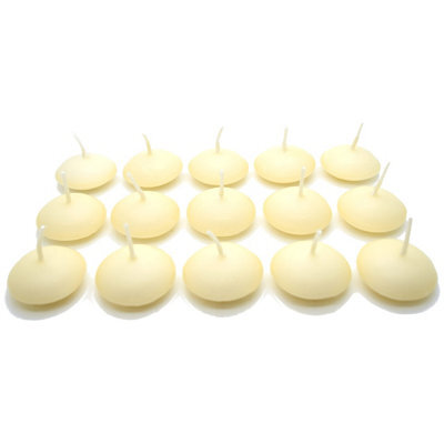 SolaDirect Ivory Floating Candles, Pack Of 15, Unscented, Long Burning Time, Tealights Candles, Romantic Decoration Wedding Dinner Christmas - image 1
