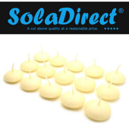 SolaDirect Ivory Floating Candles, Pack Of 15, Unscented, Long Burning Time, Tealights Candles, Romantic Decoration Wedding Dinner Christmas - thumbnail 2
