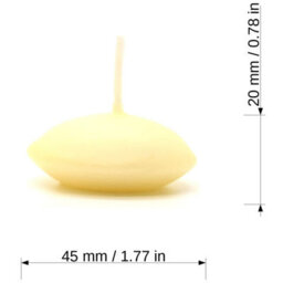 SolaDirect Ivory Floating Candles, Pack Of 15, Unscented, Long Burning Time, Tealights Candles, Romantic Decoration Wedding Dinner Christmas - thumbnail 3