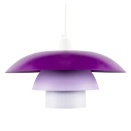 Happy Homewares Modern Designer Purple And Lilac Lavender Metal Pendant Lighting Shade - thumbnail 5