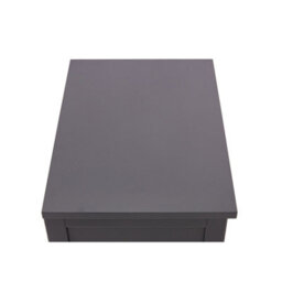 Cabinet Bits Biasi 2 Drawer Charcoal Bedside Table - thumbnail 7
