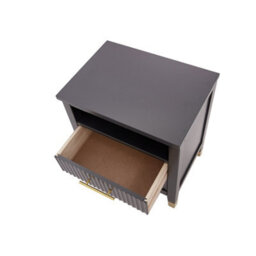 Cabinet Bits Biasi 2 Drawer Charcoal Bedside Table - thumbnail 6