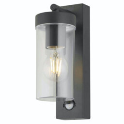 First Choice Lighting Hadron - Black Motion Sensor Outdoor Wall Light - thumbnail 2